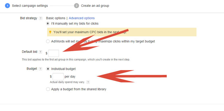 Determining Initial Budget In Google AdWords